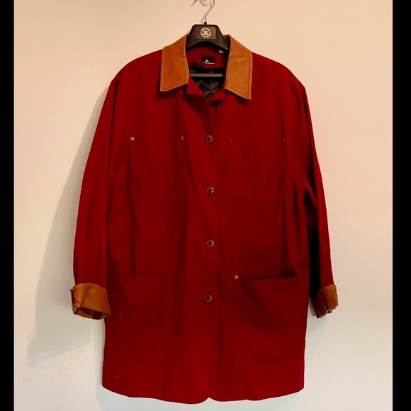 Lizsport Burgundy Barn Jacket SIZE L - Picture 1 of 13
